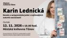 Karin Lednická, beseda se spisovatelkou Karin Lednická, beseda se spisovatelkou