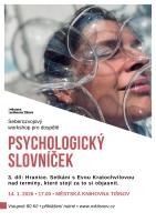 Psychologický slovníček, 3. díl: Hranice Psychologický slovníček, 3. díl: Hranice